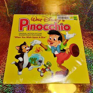 1978 Disneyland Records Walt Disney's Pinocchio Motion Picture Soundtrack Vinyl